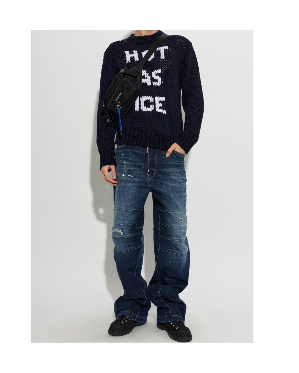 DSquared² Blue Jeans With Belt Loops for men