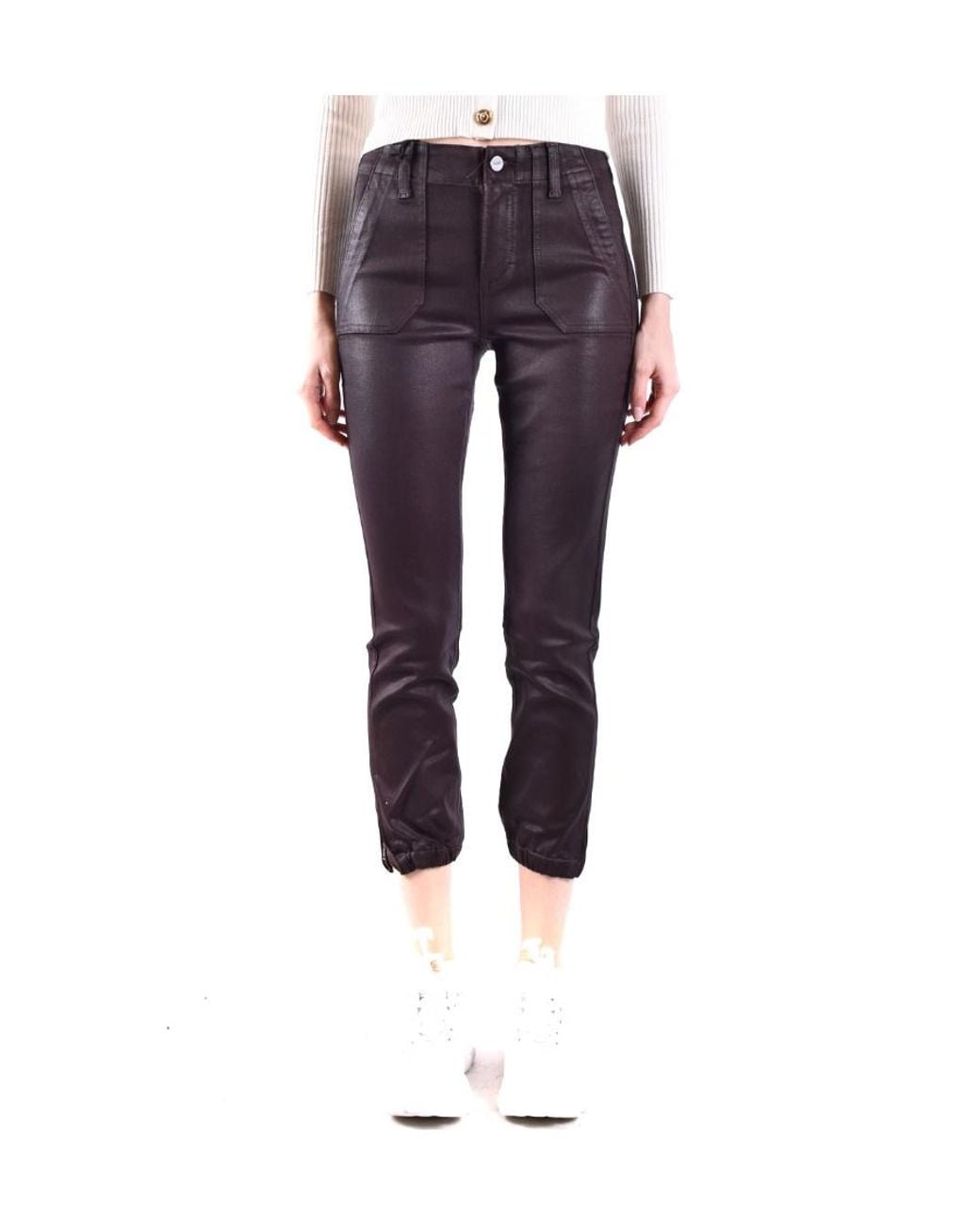 PAIGE Blue Mayslie Coated Track Trousers