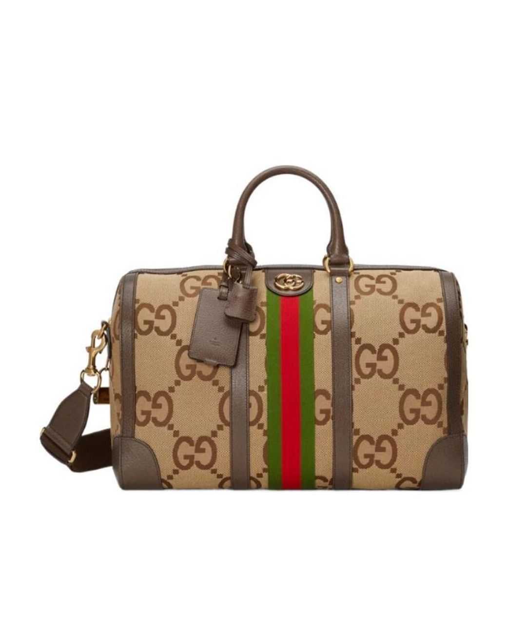 Gucci Brown Ophidia Gg-Print Holdall for men