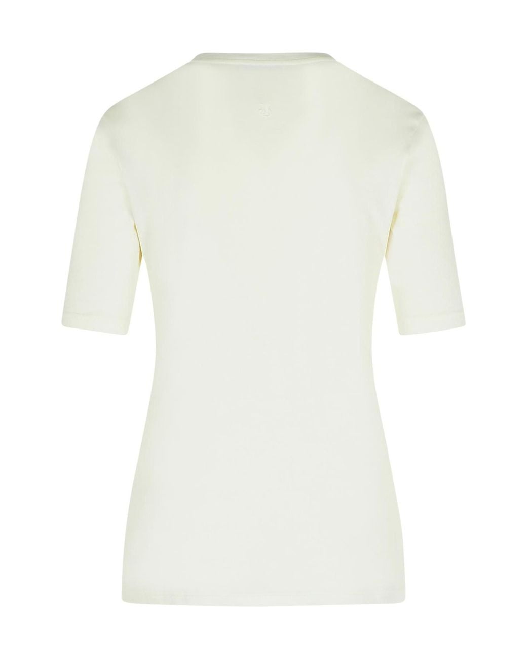 Jil Sander White 3 Pack Logo Embroidered Top