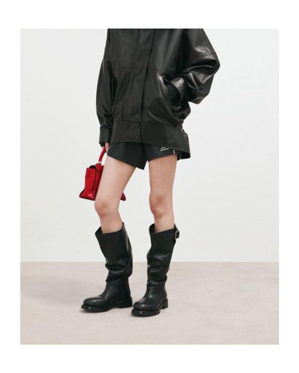 Balenciaga Black Motor Boot