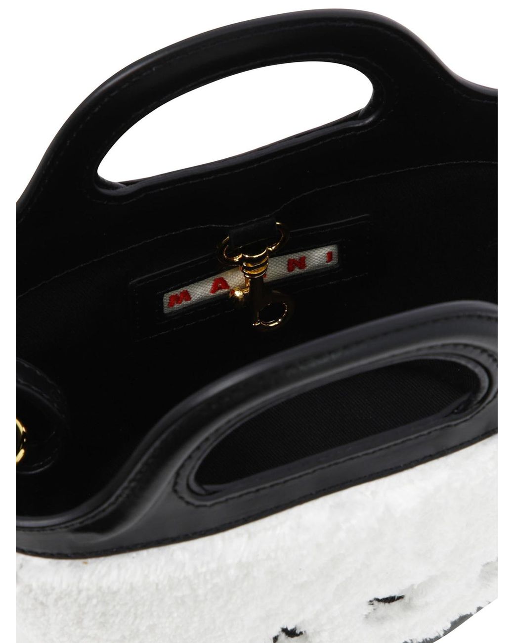 Marni Black Logo Detailed Handbag