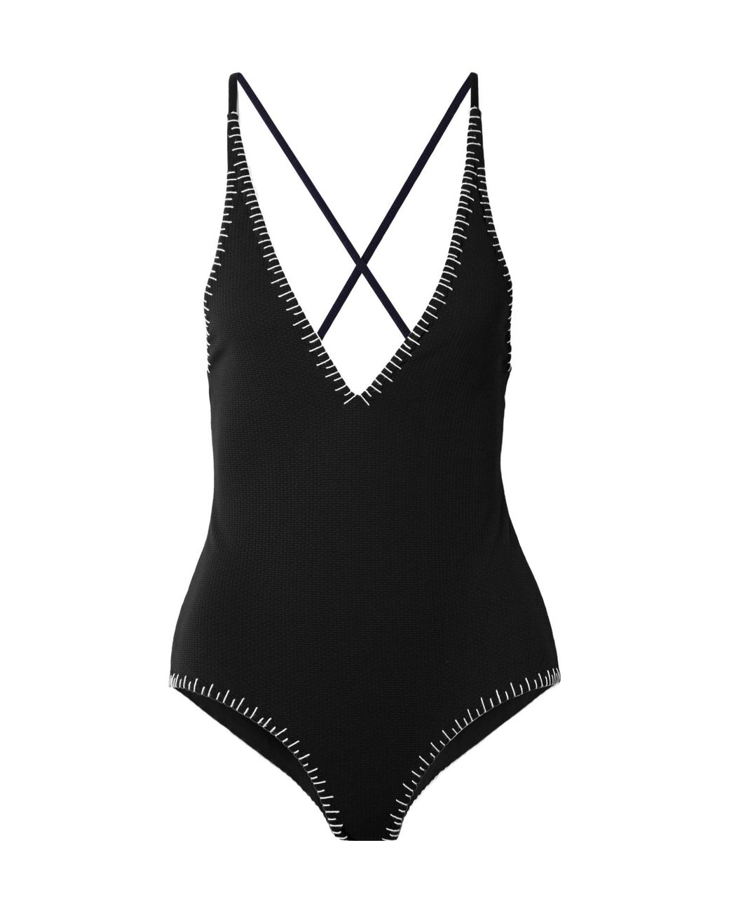 Marysia Swim Black Minimalist One-Piece Swimsuit