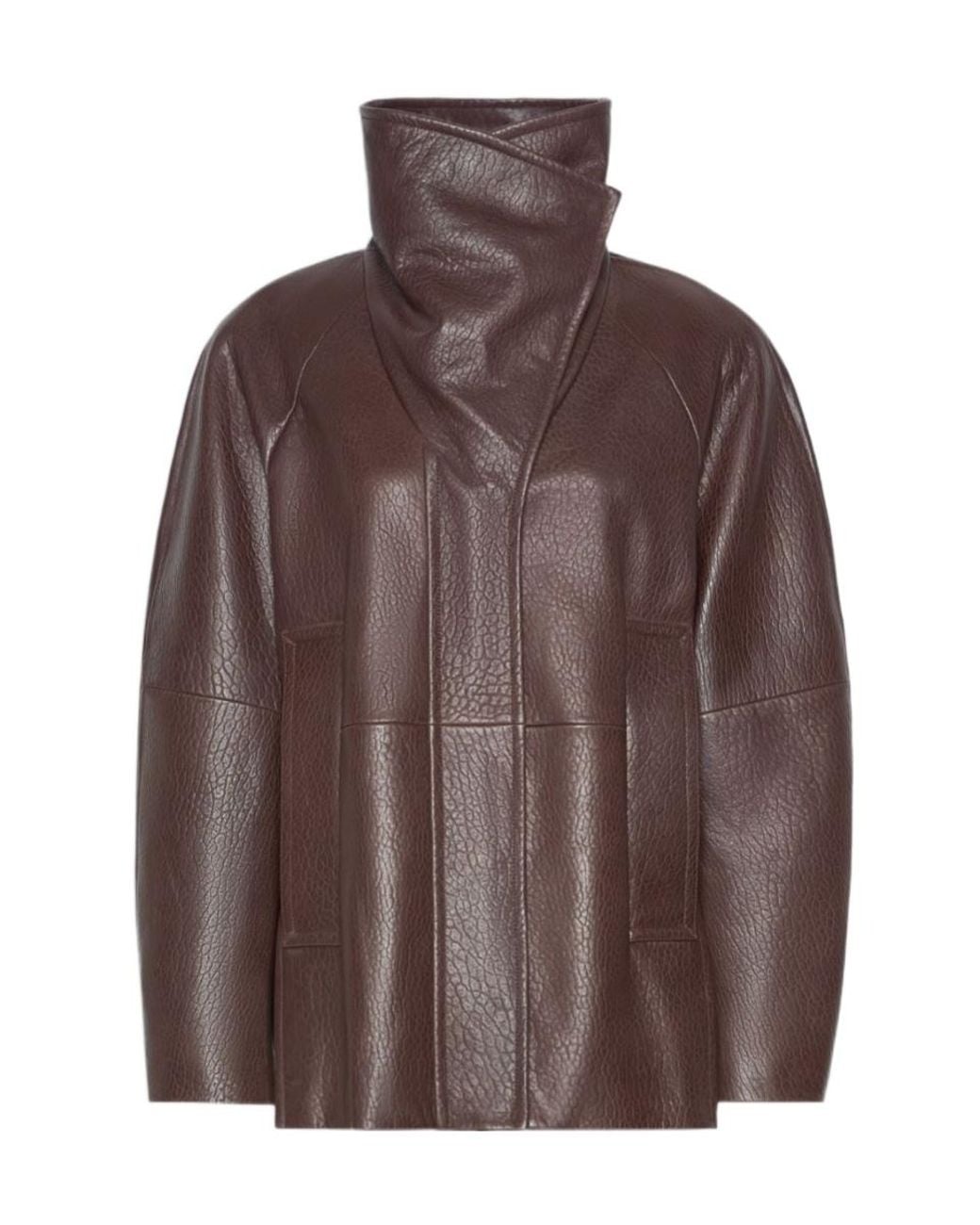 Sportmax Brown Spsalaggio Belted High Neck Jacket