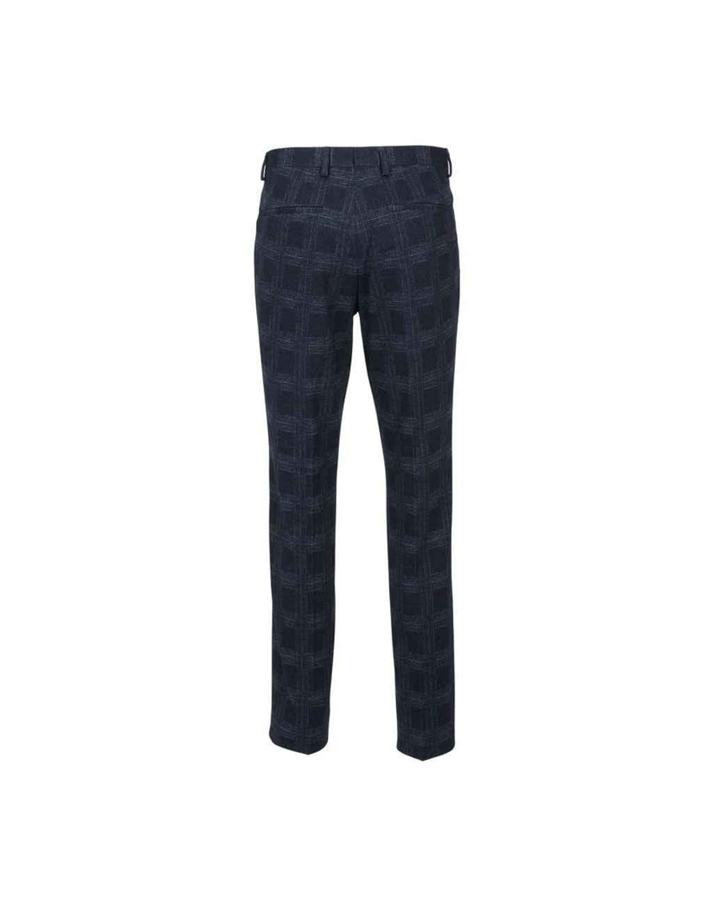 Boss Blue Casual Pants With Belt Loops for men