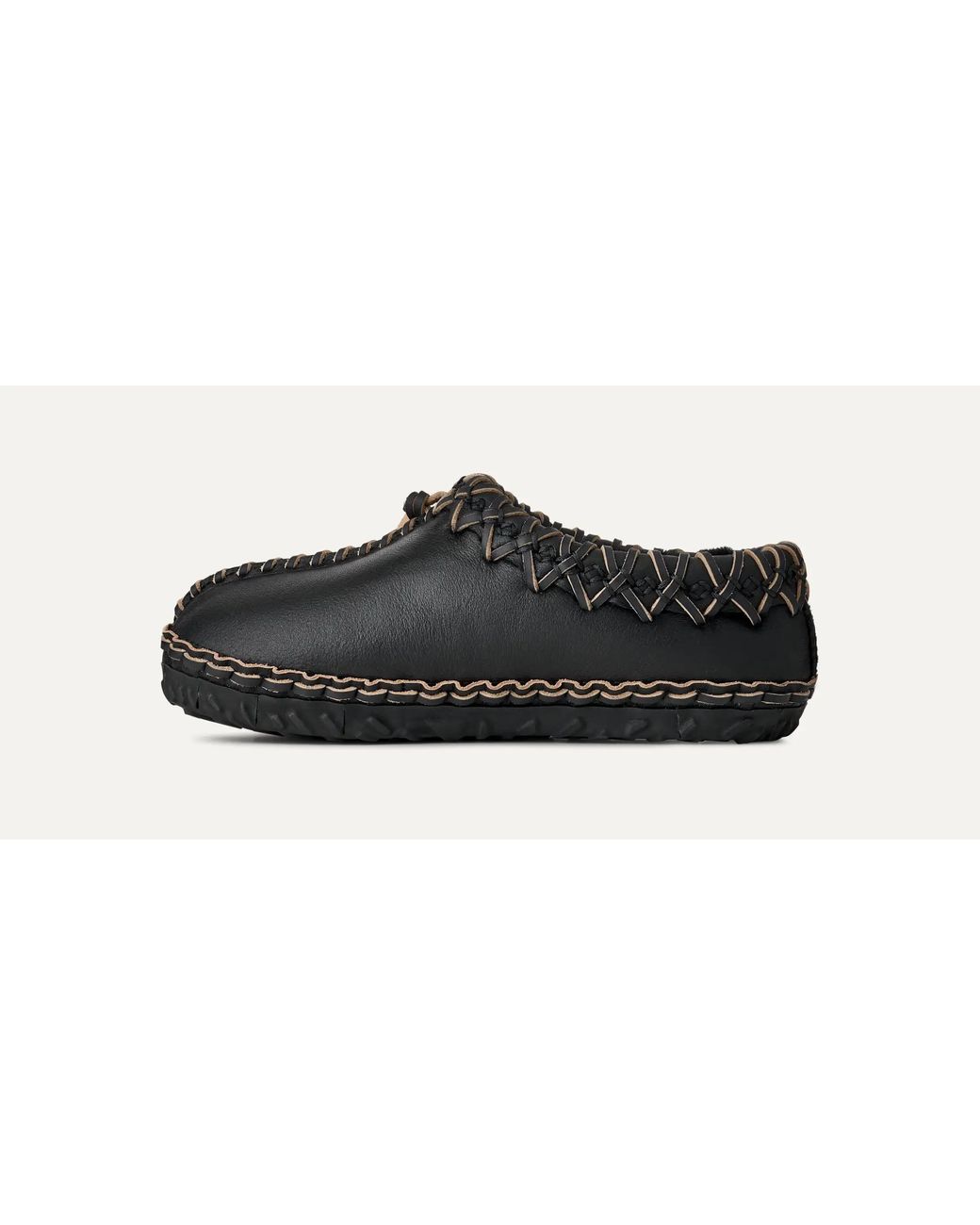 Ugg Black Tasman Albite Braided Slippers for men