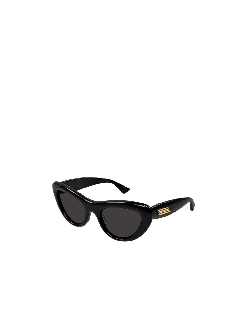 Bottega Veneta Black Eyewear Bombe Cat Eye Frame Sunglasses