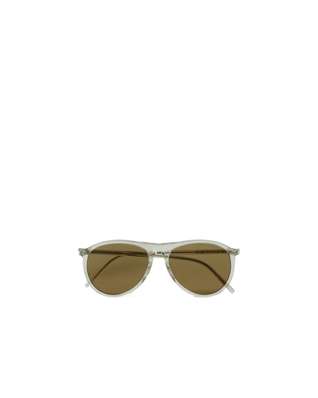 Saint Laurent Green Eyewear Aviator Frame Sunglasses