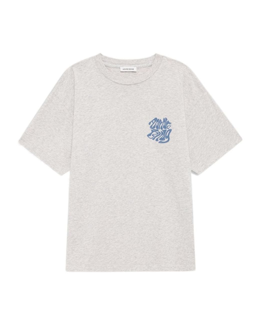 Anine Bing White Cade Logo-Print Cotton T-Shirt