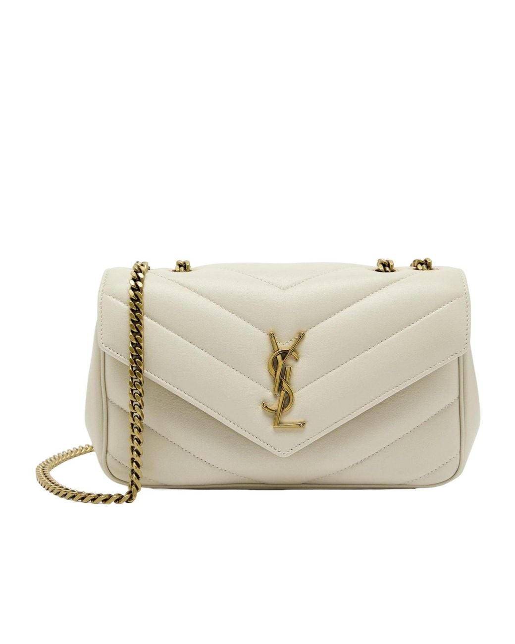 Saint Laurent Natural Lightweight Versatile Square Mini Bag
