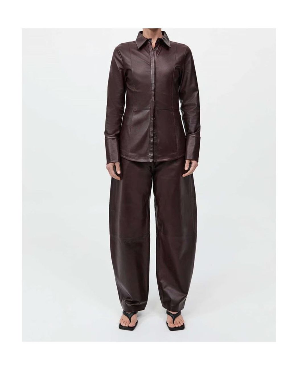 St. Agni Purple Zipper Detail Track Pants