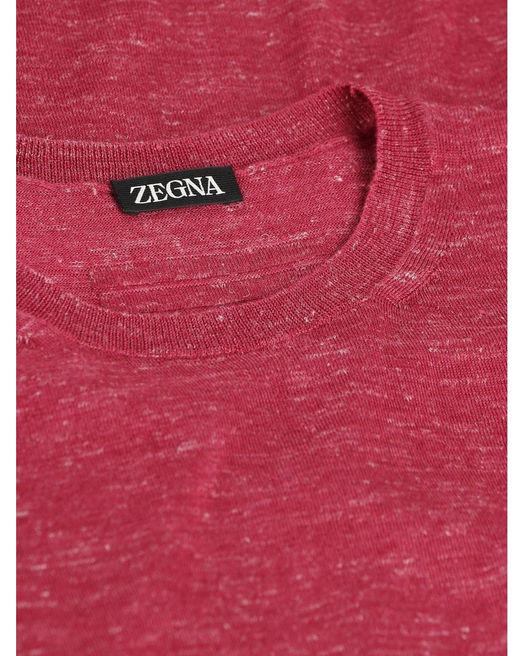 Zegna Red Crew-Neck Sweater for men