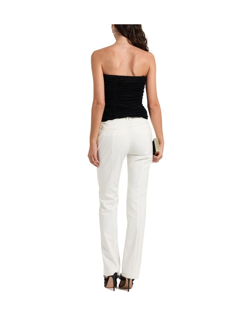 Saint Laurent Black Bandeau Tops