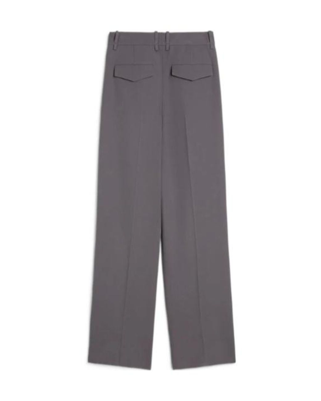 Jil Sander Gray Pleated Gabardine Trousers
