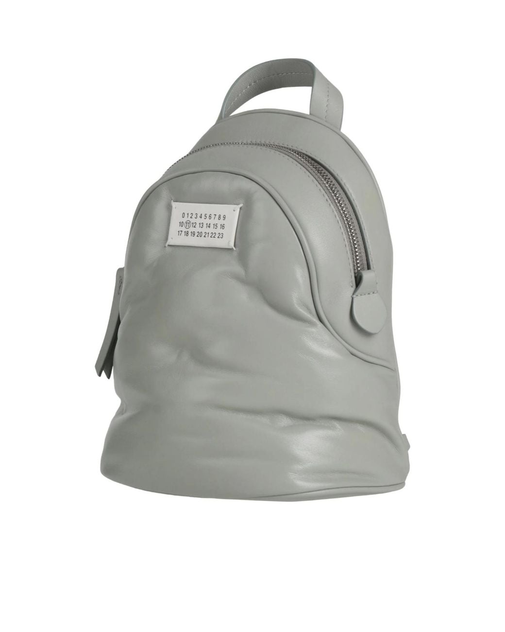 Maison Margiela Gray Compact Leather Backpack