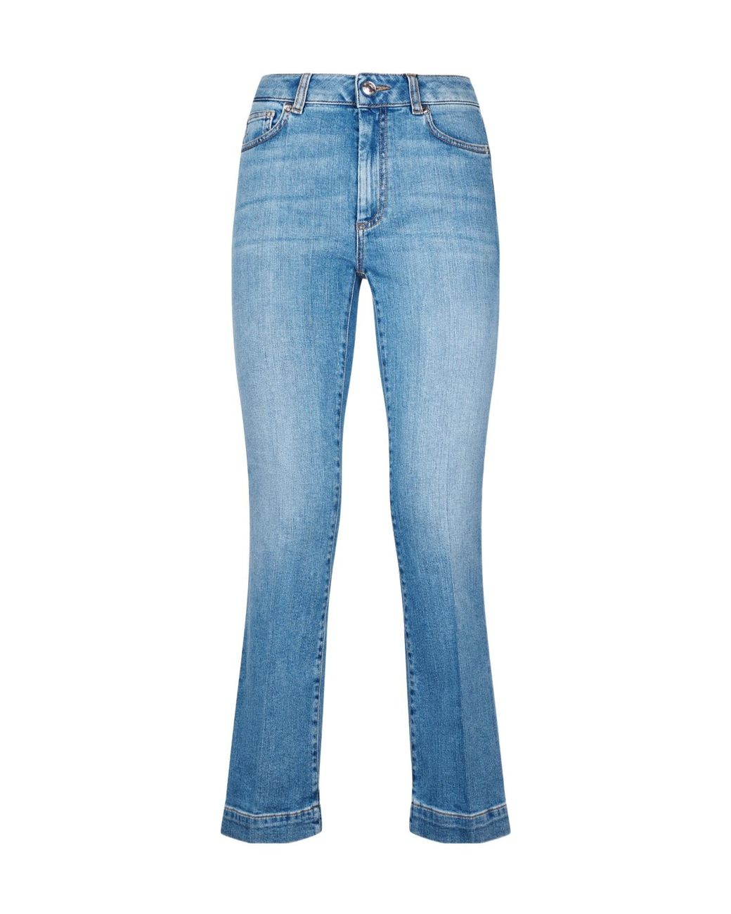 Sportmax Blue Spdere Logo Patch Jeans