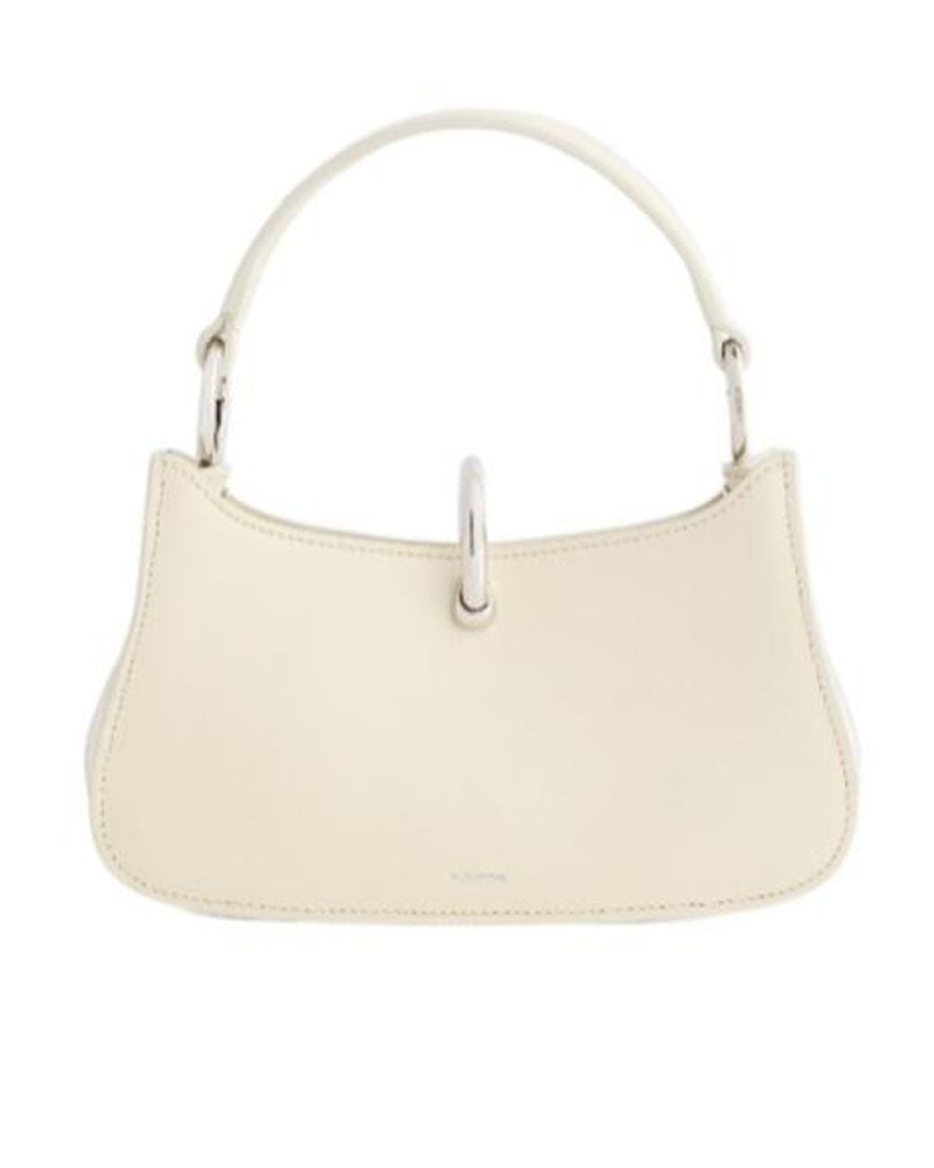 Rabanne Natural Rabanne Ring-Handle Clutch Bag