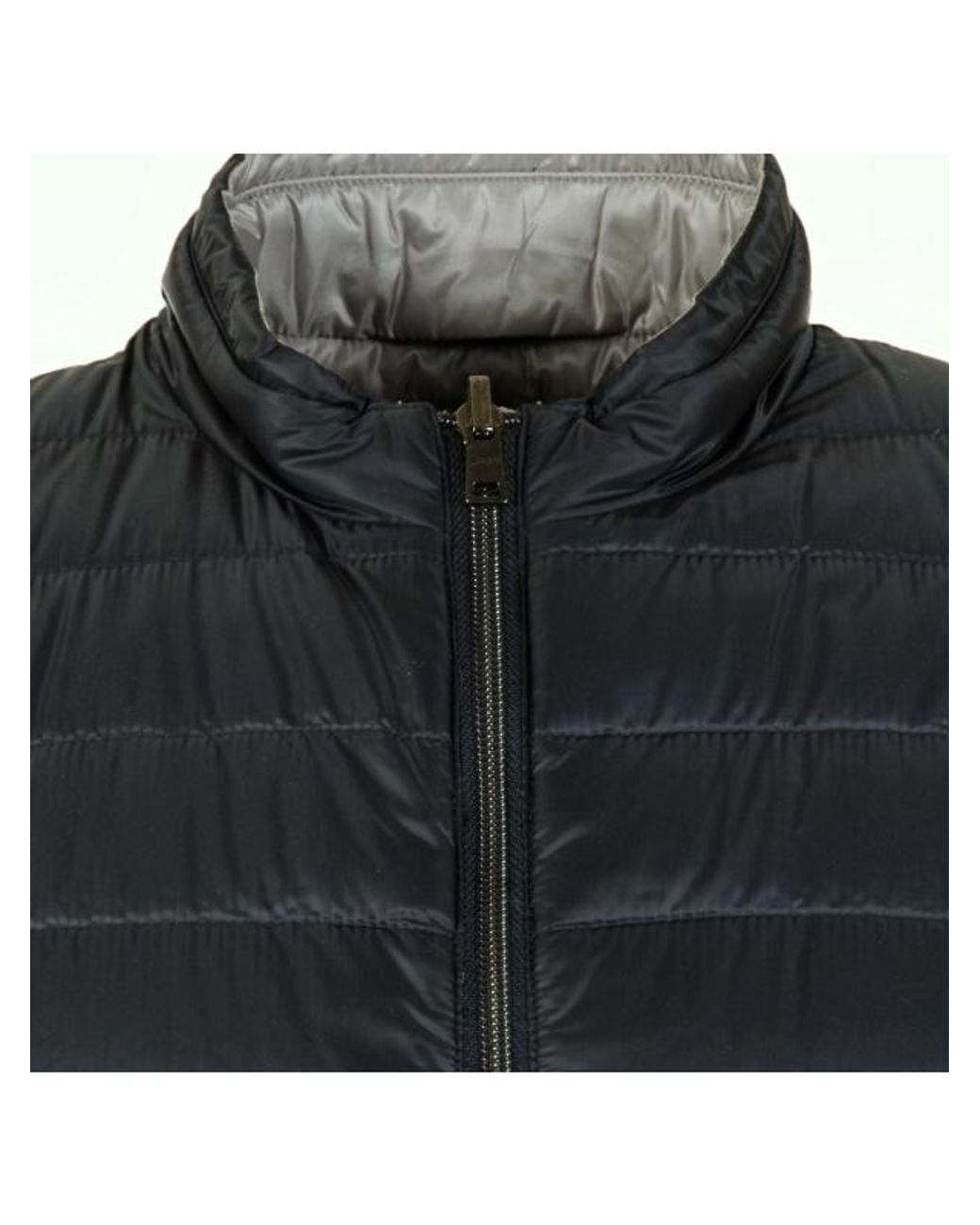 Herno Blue Zip-Up Reversible Gilet for men