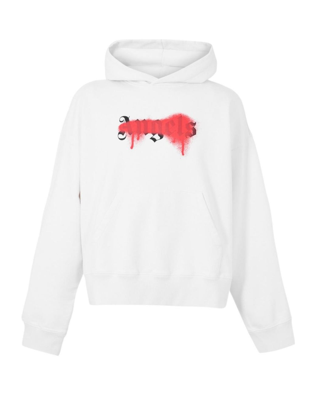 Palm Angels White Pull Over Hoody for men