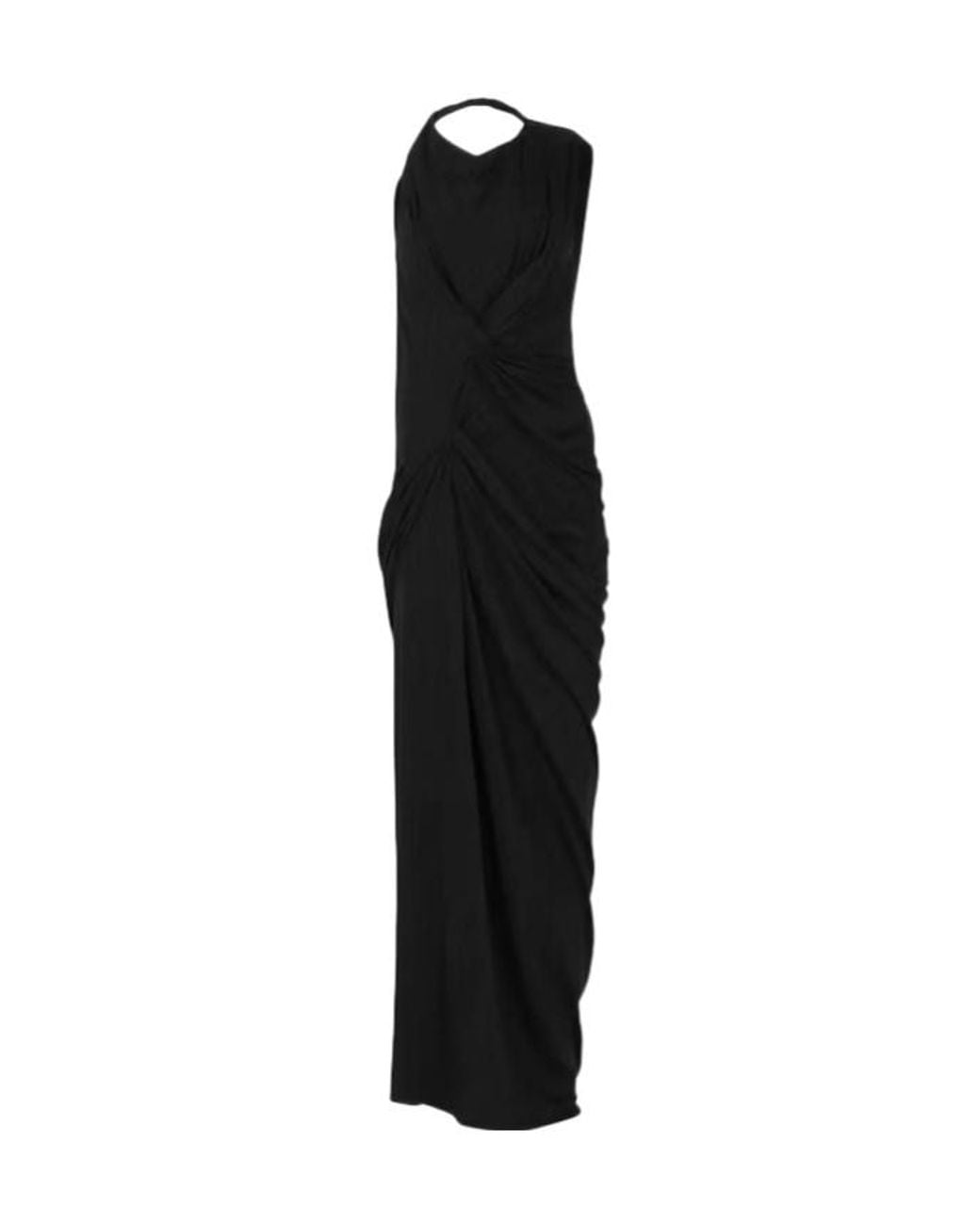 Entire studios Black Asymmetric Draped Dress