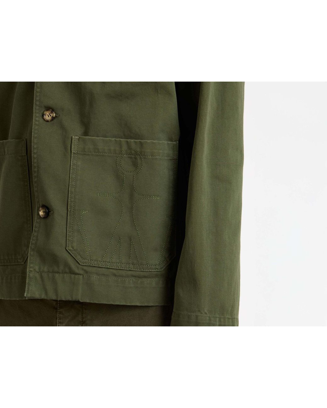 J.W. Anderson Green Jw Anderson Patch-Pocket Jacket for men