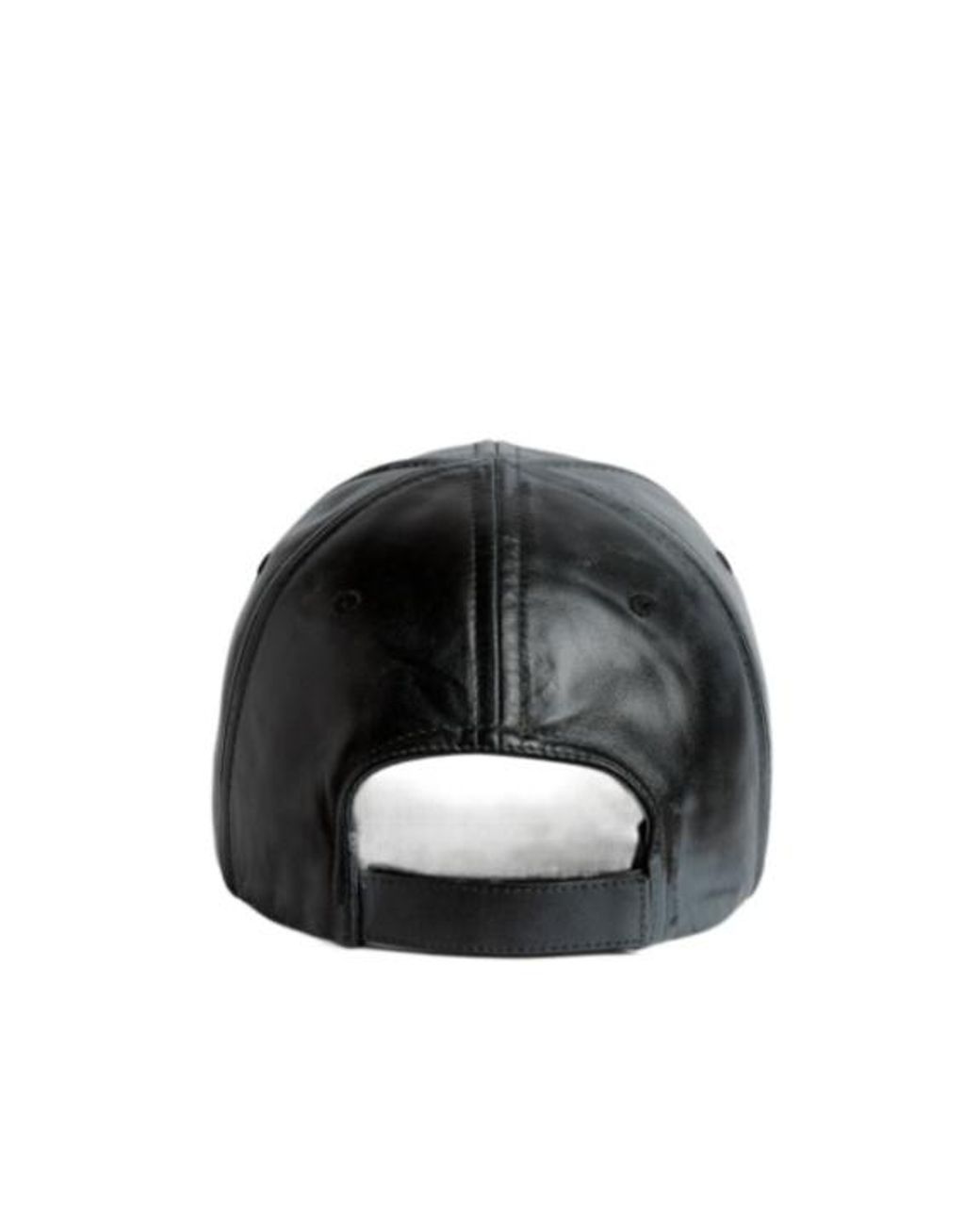 Balenciaga Black Leather Cap for men