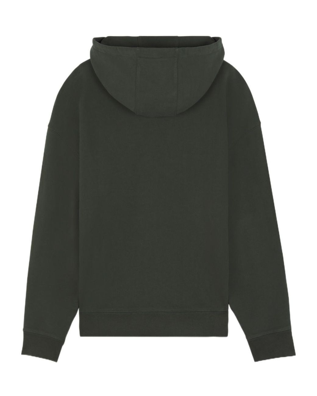 Maison Kitsuné Green Maison Kitsuné Bold Fox Head Patch Drawstring Hoodie for men