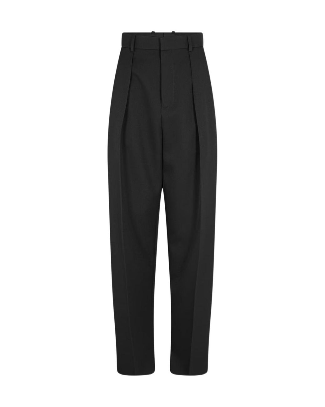 Bottega Veneta Black High Waist Casual Pants