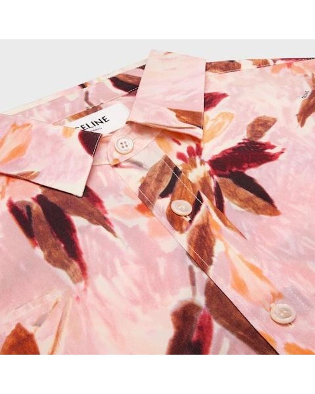 Céline Red Relaxed Shirt