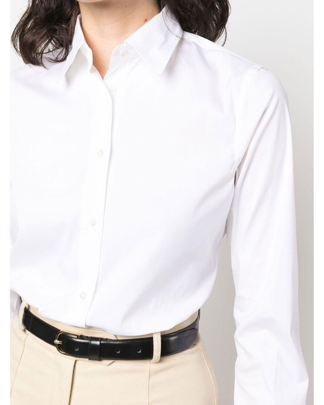 Aspesi White 'Mod.5422' Icons Stretch Shirt