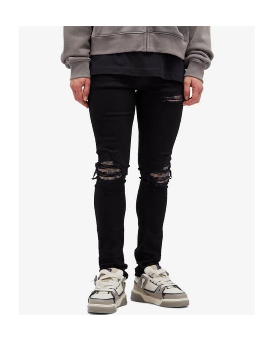 Amiri Black Mx1 Five-Pocket Jeans for men