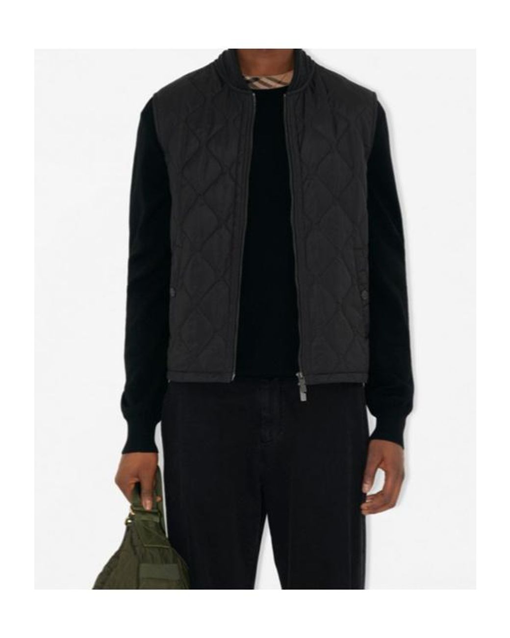 Burberry Black Quilted Nylon Gilet for men