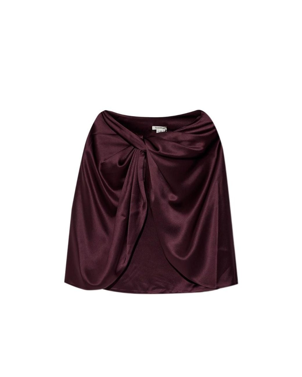 By Malene Birger Purple Pinlos Draped Cape