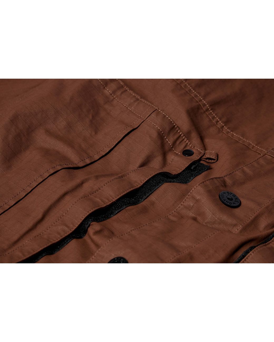 Stone Island Brown 4100010 Double-Coated Cotton Ripstop for men