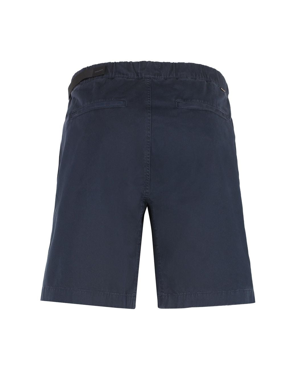 Woolrich Blue Buckle Waist Casual Chino Shorts for men