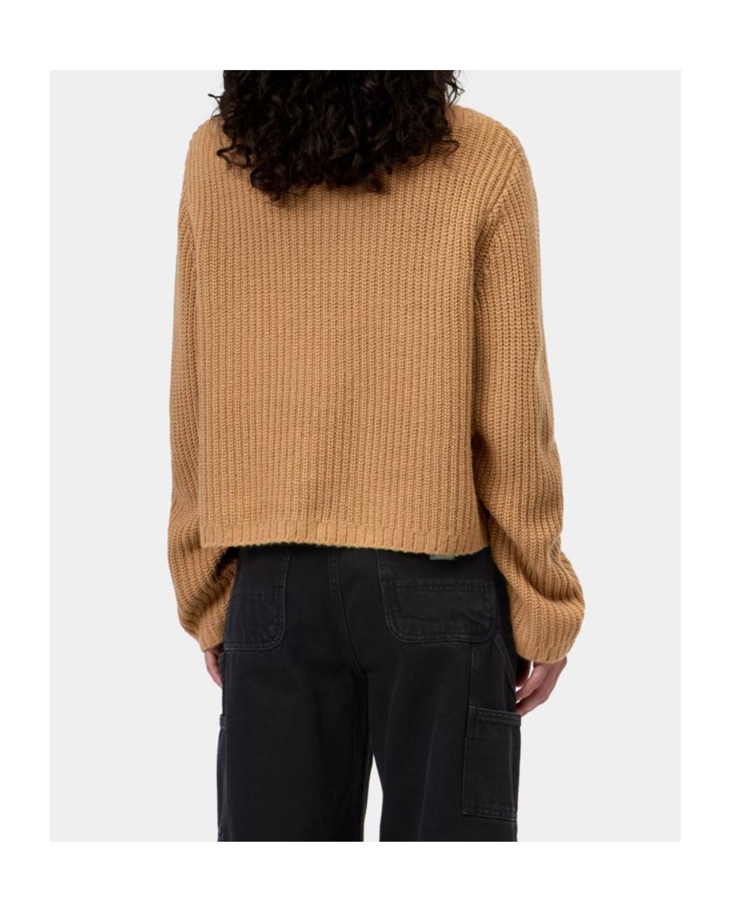Carhartt Natural Half-Zip Ribbed Sweater