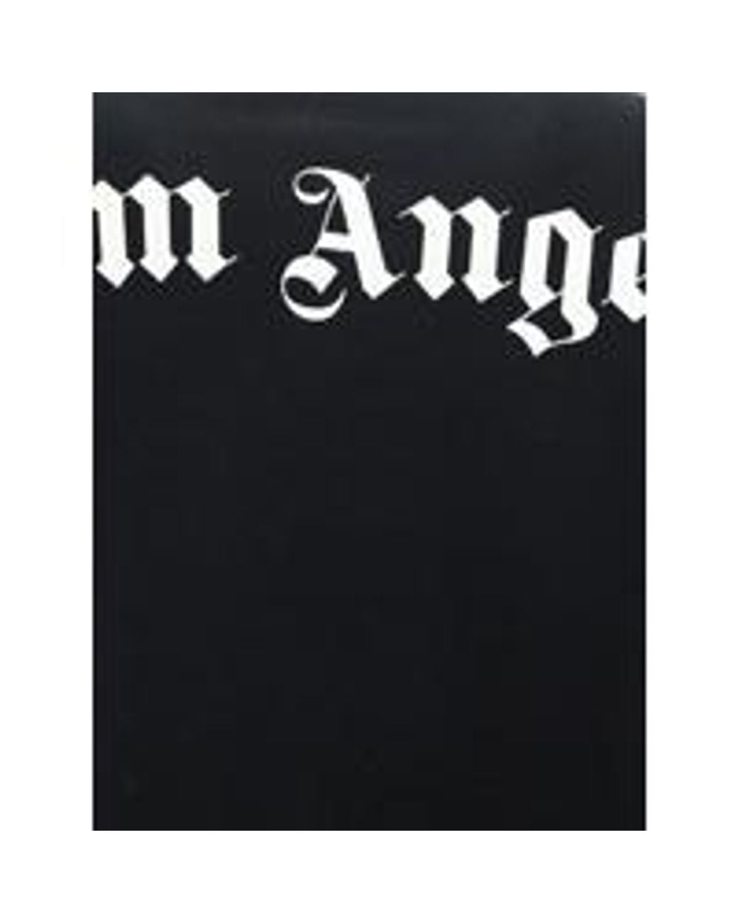 Palm Angels Blue Logo-Print Long-Sleeve Top
