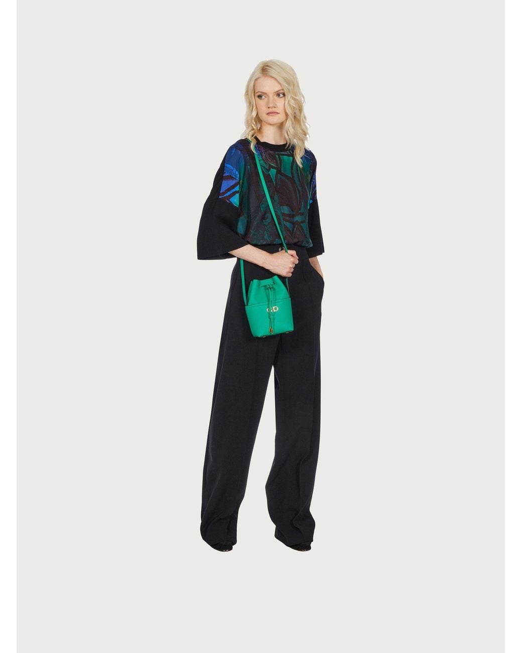 Ferragamo Green Logo Mini Bag