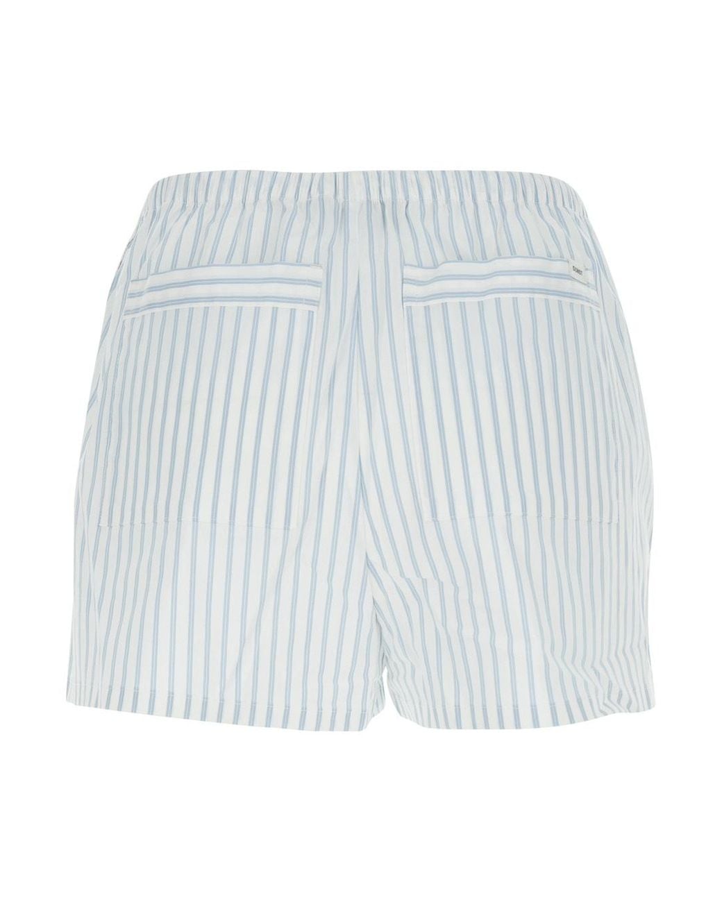 DUNST Gray Pajama Striped Mini Shorts