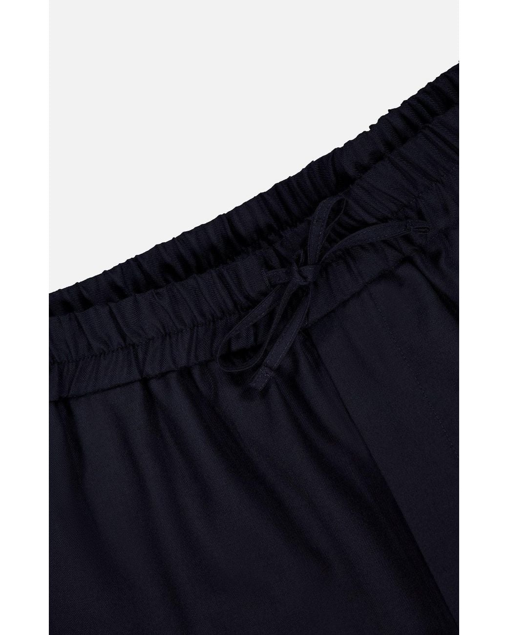 Officine Generale Blue Drawstring Casual Pants for men
