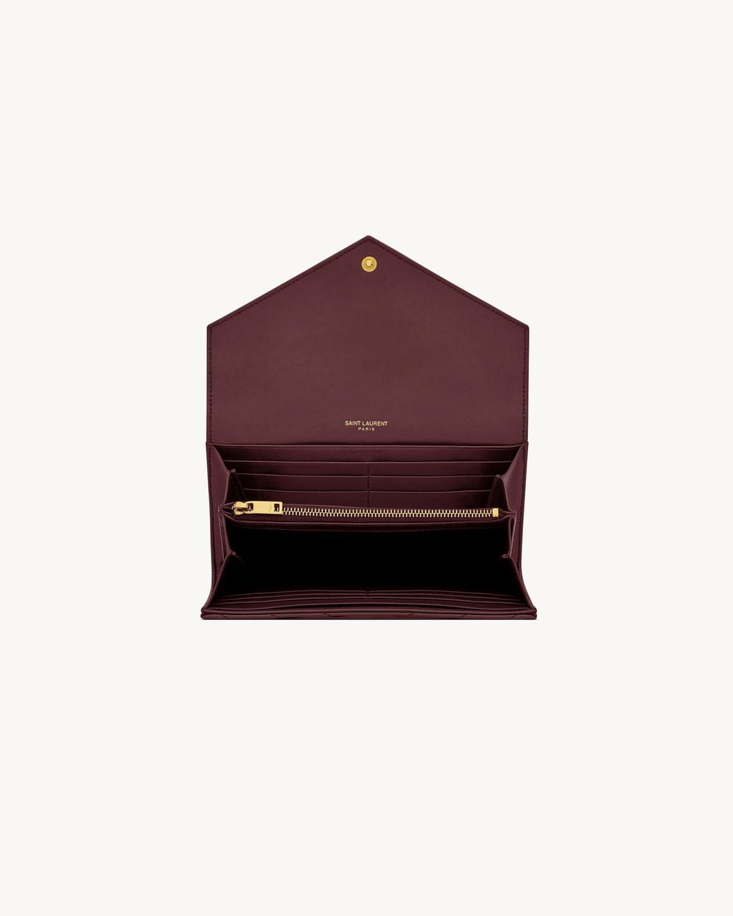Saint Laurent Purple Large Flip Wallet