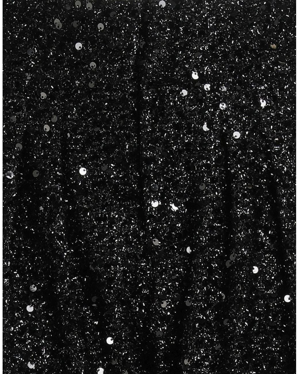 Isabel Marant Black Stylish Metallic Sequin Pencil Pants
