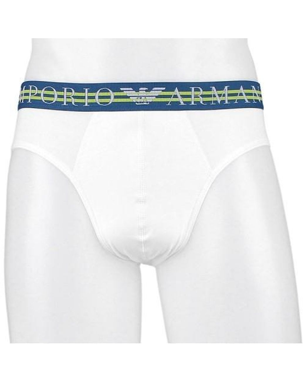Emporio Armani Black Logo Briefs Three-Pack for men