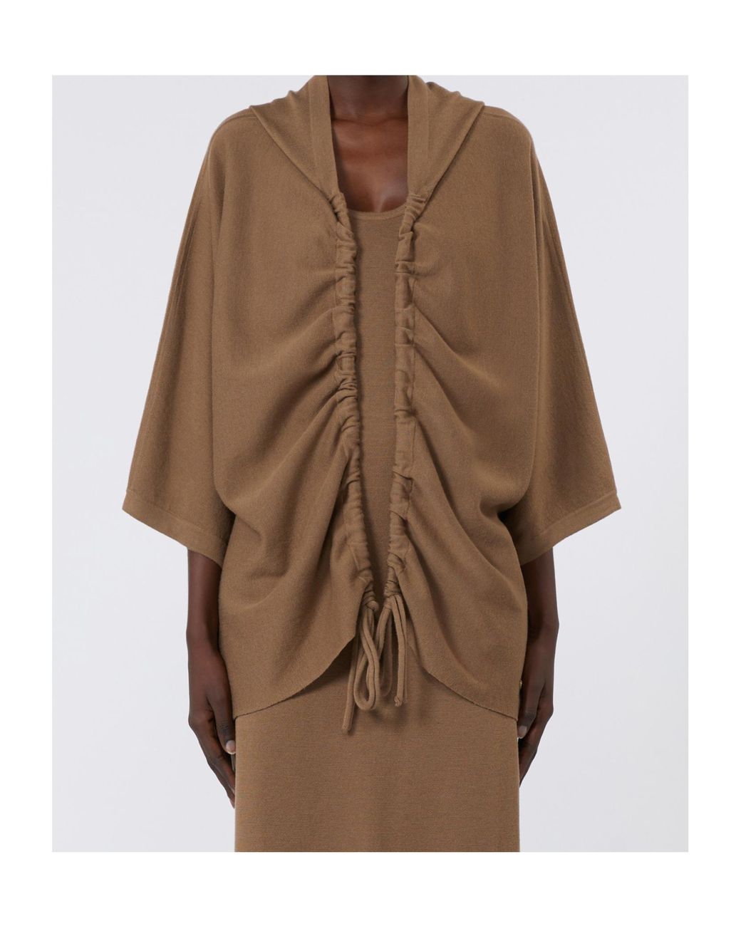 Max Mara Brown Aster Open Front Cardigan