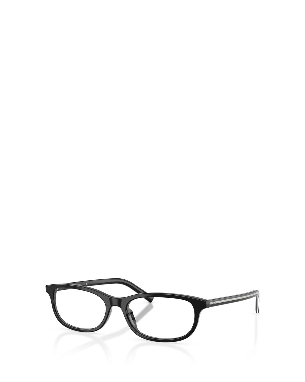 Prada White Rectangle-Frame Glasses