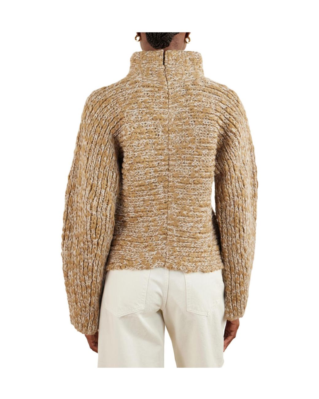 Proenza Schouler Natural Turtleneck Knit Sweater