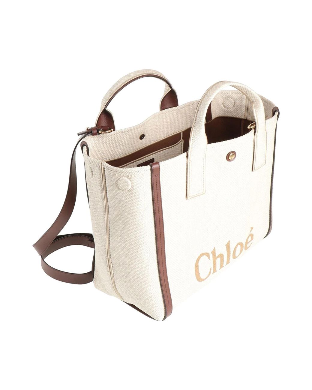 Chloé Natural Canvas Tote Bag