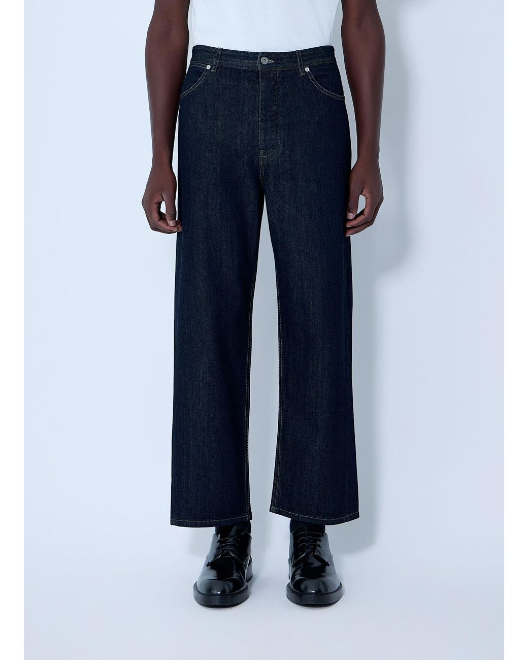 Jil Sander Blue Straight Leg Jeans for men