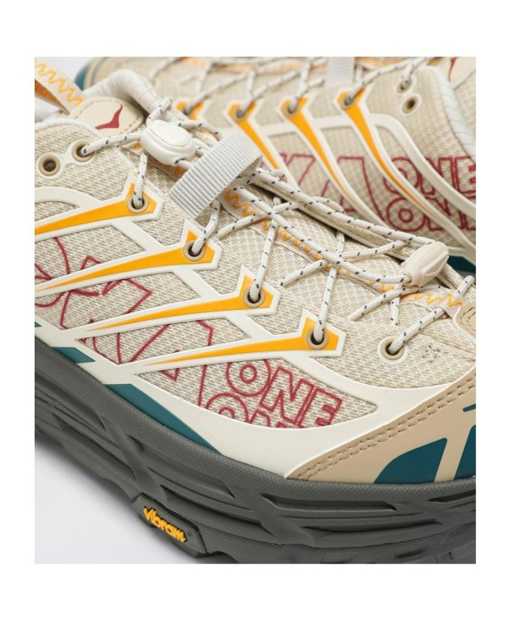 Hoka One One Gray Trail Logo Running Shoes for men