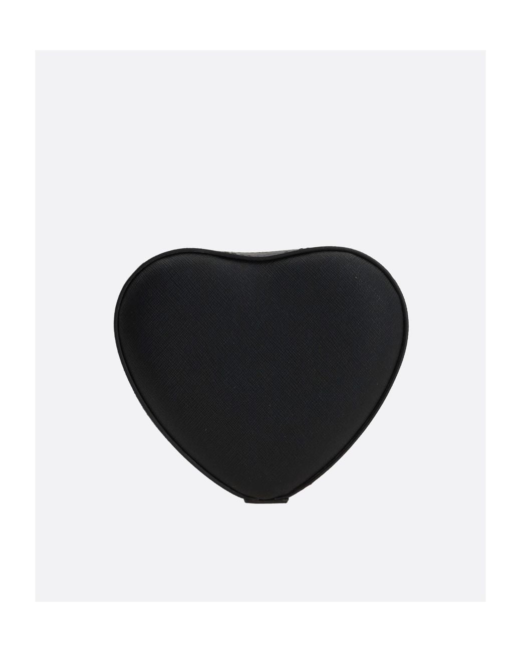 Vivienne Westwood Black Orb Plaque Heart Shape Crossbody Bag for men